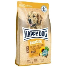 Happy Dog Naturcroq Geflugell Pur&Reis  для дорослих собак всіх порід з птицею та рисом