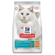 Hill's (Хіллс) Feline Hypoallergenic Сухий беззерновий корм для дорослих котів із чутливістю до певних компонентів їжі, з яєчним білком і протеїном комах