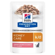 Hill’s PRESCRIPTION DIET k/d Вологий корм для котів підтримка функції нирок, з лососем, пауч