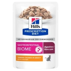 Hill’s PRESCRIPTION DIET Gastrointestinal Biome Вологий корм для котів при захворюваннях шлунково-кишкового тракту, з куркою, пауч