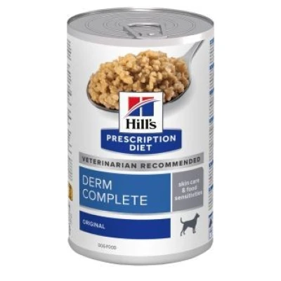 купить Hill's PRESCRIPTION DIET Wet Canine DermComplete Яйцо/рис-пища.аллерг.и атоп.дерм, консерва в Одессы