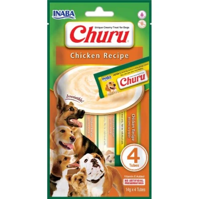 купити Ласощі INABA "Churu" для собак, вершковий мус в стіках, з куркою в Одеси