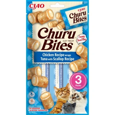 купити Ласощі INABA "Churu Bites" для котів, курка/тунець/морський гребінець 3*10 гр в Одеси