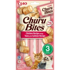 Ласощі INABA "Churu Bites" для котів, курка/тунець/лосось 3*10 гр