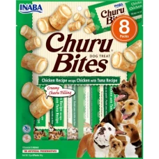 Ласощі INABA "Churu Bites" для собак, курка з тунцем 8*12 гр
