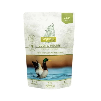 купити Isegrim Roots Duck & Hearts Вологий корм для дорослих собак з качкою, сердечками, овочами та польовими травами в Одеси