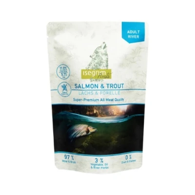 купити Isegrim Roots Salmon & Trout Вологий корм для дорослих собак із лососем, фореллю, топінамбуром і річковими травами в Одеси