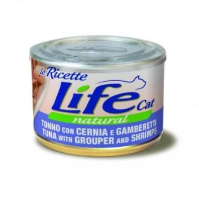 купить LIFECAT "LE RICETTE"  Тунец с окунем и креветками в Одессы