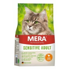 Беззерновой корм MERA Cats Sensitive Huhn для взрослых кошек с чувствительным пищеварением, рецепт с курицей