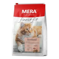 MERA Finest fit Sterilized корм для стерелизованных кошек, со свежим мясом птицы и клюквой