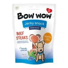 Bow wow ласощі для собак снеки з яловичини у вигляді стейків, 80 гр