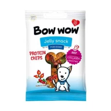 Bow wow ласощі для собак протеїнові чипси з яловичиною,шипшиною та журавлиною,60 гр 