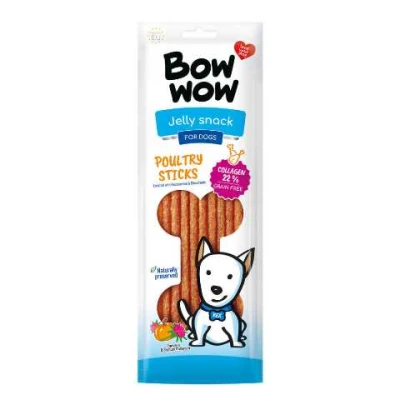 купити Bow wow ласощі для собак протеїнові палички яловичина,птиця,томати та габруз, 22 см в Одеси
