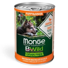 Monge Dog Bwild Grain Free Puppy & Junior беззерновий для цуценят і юніорів (качка, гарбуз і цукіні)