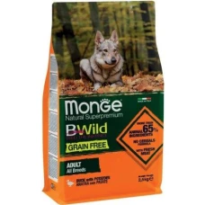Monge Bwild Dog Grain Free для собак зі смаком качки