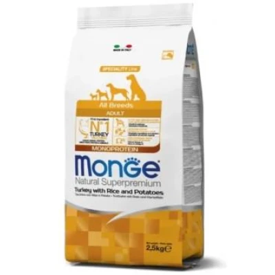 купить Monge Dog All breeds Adult для собак, со вкусом индейки, риса и картофеля в Одессы