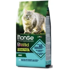 Monge Bwild CAT Grain Free сухий корм для котів з тріскою 