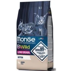 Monge Bwild CAT Low Grain Kitten для кошенят з м'ясом гусака 