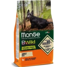 Monge Bwild Dog Grain Free Mini для собак дрібних порід, зі смаком качки                                 