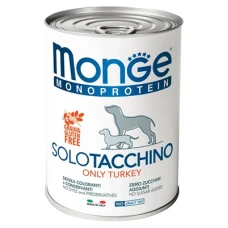 MONGE DOG SOLO 100% індичка вологий корм 