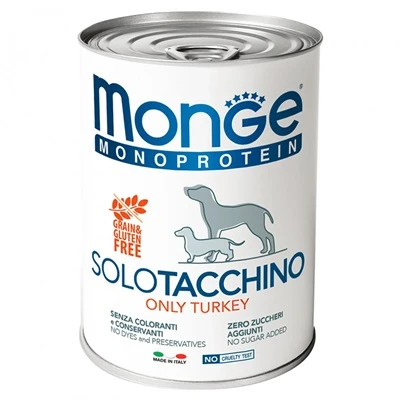 купити MONGE DOG SOLO 100% індичка вологий корм в Одеси