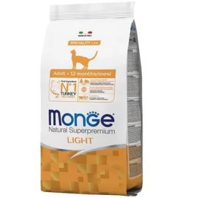 купить Monge CAT Light сухой низкокалорийный корм для кошек с индейкой в Одессы