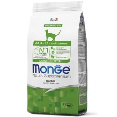 купить Monge MONOPROTEIN CAT Adult сухой корм для кошек с кроликом в Одессы