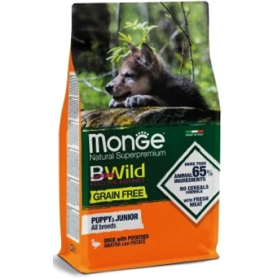 купить Monge Bwild Dog  Grain Free Puppy & Junior щенков всех пород, со вкусом утки в Одессы