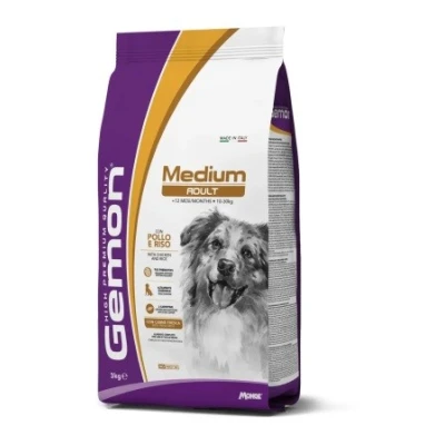 купити Gemon Dog Medium Adult для собак середніх порід, курка з рисом в Одеси