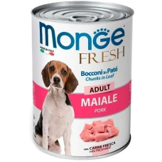 Monge Fresh Dog Adult Pork – Консервований корм зі свининою для дорослих собак усіх порід