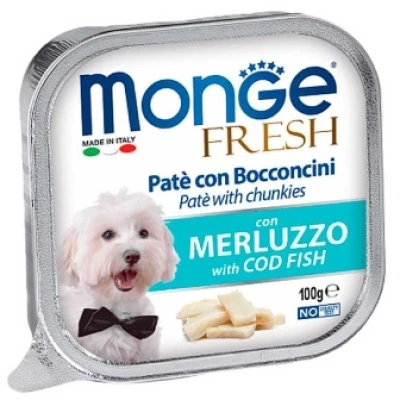 купити Monge Dog Fresh з тріскою в паштеті в Одеси