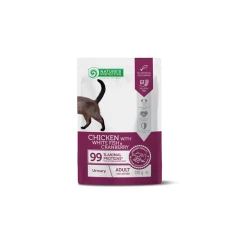 Nature’s Protection Urinary, Chicken with White Fish & Cranberry Повнораціонний вологий корм для дорослих котів із куркою, білою рибою та журавлиною