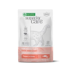 Nature's Protection Superior Care Skin and Coat Adult Cats All Breeds with Tuna and Shrimps, вологий корм з тунцем та креветками для догляду за шкірою та шерстю дорослих котів усіх порід