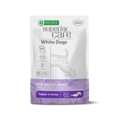 купити NATURE'S PROTECTION SUPERIOR CARE White Dogs Adult All Breeds with Tuna and Salmon, вологий корм з тунцем та лососем для дорослих собак усіх порід з білою шерстю в Одеси
