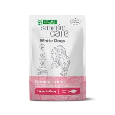 купити NATURE'S PROTECTION SUPERIOR CARE White Dogs Adult All Breeds with Tuna, вологий корм з тунцем для дорослих білошерстих собак усіх порід в Одеси