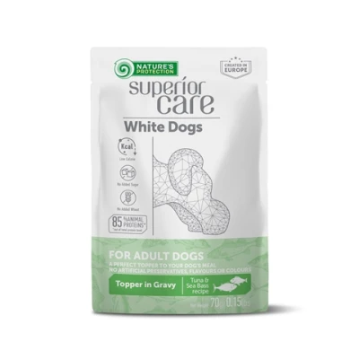купити NATURE'S PROTECTION SUPERIOR CARE White Dogs Adult All Breeds with Tuna and Sea Bass, вологий корм з тунцем та морським окунем для дорослих собак усіх порід з білою шерстю в Одеси