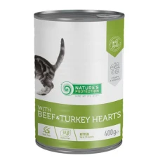 Nature's Protection Kitten with Beef & Turkey hearts Вологий корм для кошенят з яловичиною та серцем індички 
