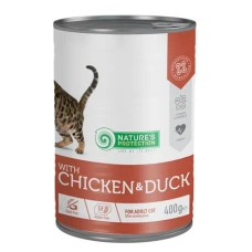 Nature's Protection with Chicken & Duck Вологий корм для дорослих котів після стерилізації з куркою і качкою