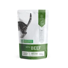 Nature's Protection Kitten Healthy Growth with Beef Вологий корм для здорового росту кошенят з яловичиною