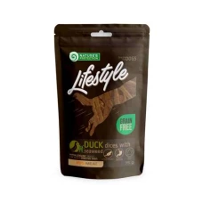 Nature's Protection Lifestyle snack for dogs soft duck dices with seaweed Ласощі для собак, скибочки качки з морською капустою