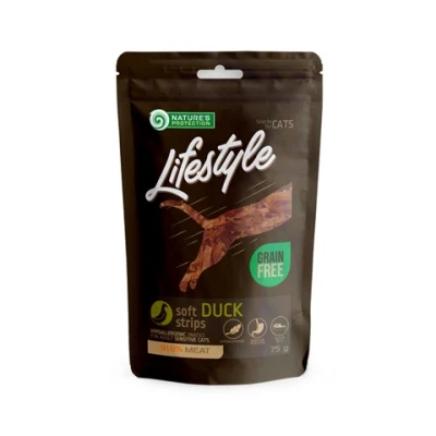 купить Nature's Protection Lifestyle Snack For Cats Soft Duck Strips Лакомства для котов, мягкие полоски из утки в Одессы