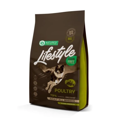 купити Nature's Protection Lifestyle Grain Free Poultry Adult All Breeds Сухий беззерновий корм для собак всіх порід з птицею в Одеси