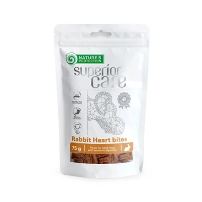 купить Nature's Protection Superior Care Snacks For Dogs Rabbit Heart Bites Лакомство для собак сердце кролика кусочками c курицей в Одессы