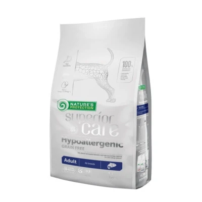 купити Nature's Protection Superior Care Hypoallergenic Grain Free Adult All Breeds (Salmon) Сухий гіпоалергенний беззерновий корм для собак всіх порід з Лососем в Одеси