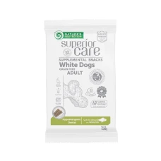 Nature's Protection Superior Care White Dogs Hypoallergenic & Dental Care Беззернові ласощі з білою рибою для дорослих собак всіх порід