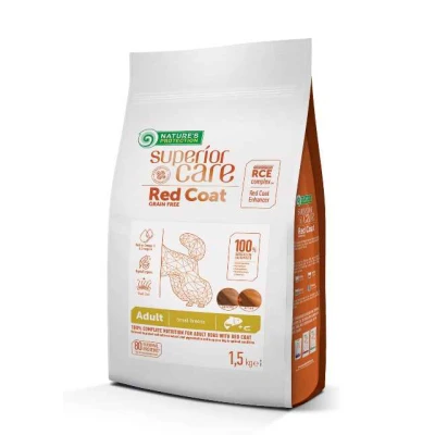 купити Nature's Protection Superior Care Red Coat Grain Free Adult Small Breeds with Salmon Сухий беззерновий корм для собак малих порід з рудим забарвленням в Одеси