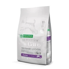 Nature's Protection Superior Care White Dogs Grain Free Junior All Breeds (Salmon) Сухий беззерновий корм для Юніорів усіх порід білих і світлошерстих собак із Лососем