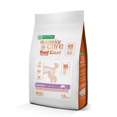 купити Nature's Protection Superior Care Red Coat Grain Free Junior Mini Breeds Сухий беззерновий корм для юніорів малих порід з рудим забарвленням в Одеси