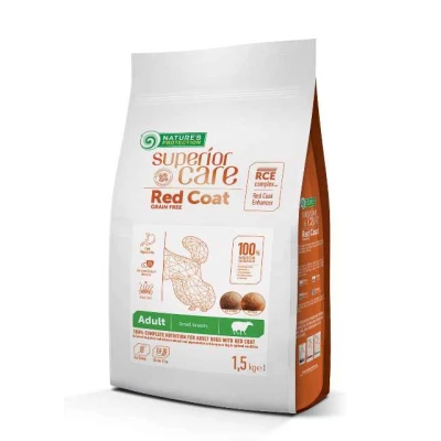 купити Nature's Protection Superior Care Red Coat Grain Free Adult Small Breeds with Lamb Сухий беззерновий корм для собак малих порід з рудим забарвленням в Одеси