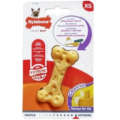 купити Nylabone Extreme Chew Cheese Bone НІЛАБОН СИРНА КІСТКА жувальна іграшка для собак, смак сиру в Одеси
